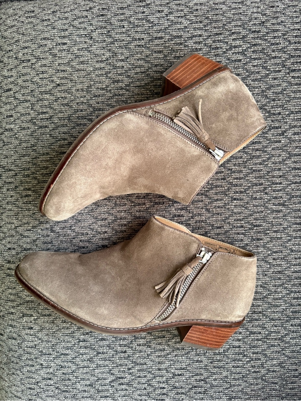 Vionic Serena Suede Ankle Boot Booties In Taupe Women’s 9.5 - Picture 5 of 11